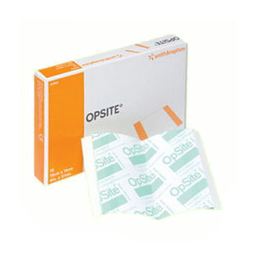 Smith & Nephew 4987 - Transparent Film Dressing OpSite Rectangle 11 X 11-3/4 Inch 2 Tab Delivery Without Label Sterile