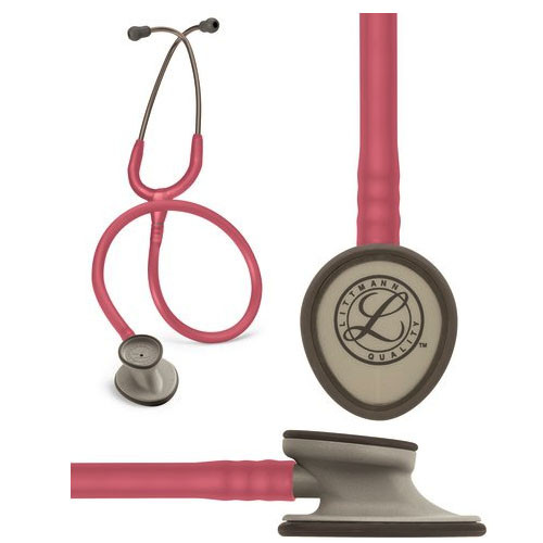3M 2456 - Classic Stethoscope 3M™ Littmann® Lightweight II S.E. Pink 1-Tube 28 Inch Tube Double-Sided Chestpiece
