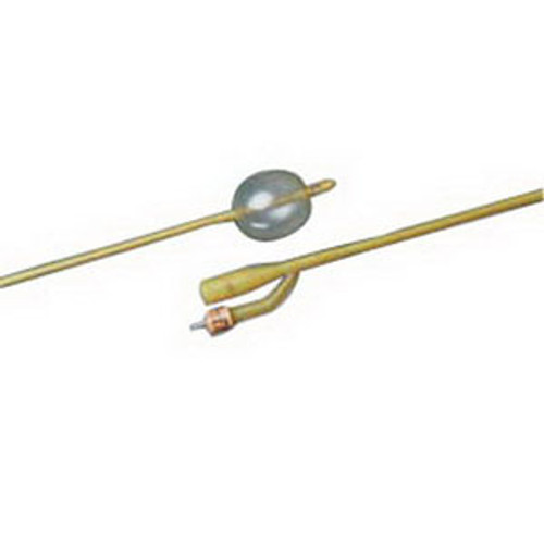 Bard 33428 - Foley Catheter Silastic® 2-Way Round Tip 30 cc Balloon 28 Fr. Silicone Coated Latex