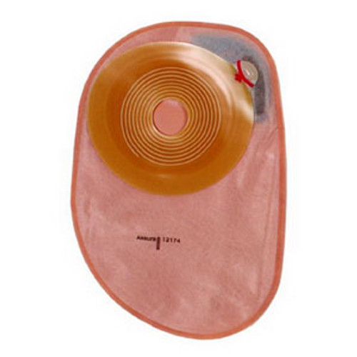 Coloplast 12144 - Ostomy Pouch Assura® One-Piece System 7 Inch Length, Midi 1 Inch Stoma Closed End Flat, Pre-Cut