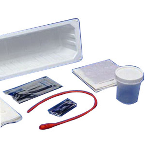 Cardinal Health 75005 - Intermittent Catheter Tray Kenguard™ 14 Fr. Without Balloon Red Rubber