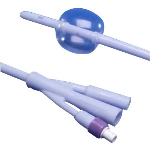 Cardinal Health 8887664245 - Dover 3-Way 100% Silicone Foley Catheter 24 Fr 5 cc