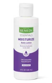 Medline MSC092MBL04 - Remedy Essentials Moisturizing Body Lotion, 4 oz