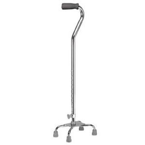 Drive Medical 10316-4 - Small Base Quad Cane drive™ Aluminum 30 to 39 Inch Height Silver