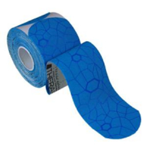 Hygenic 13016 - Theraband Kinesiology Tape, Pre-cut Roll, Blue/Blue, 2" x 16.4"