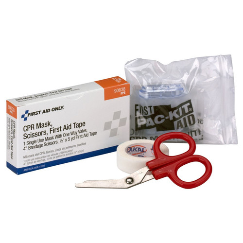 Acme United 90638 - CPR Mask, Scissors, First Aid Tape