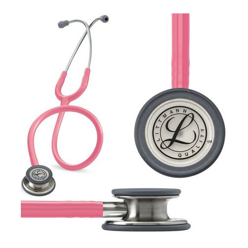 3M 5633 - Littmann Classic III Stethoscope, Pearl Pink Tube, 27"