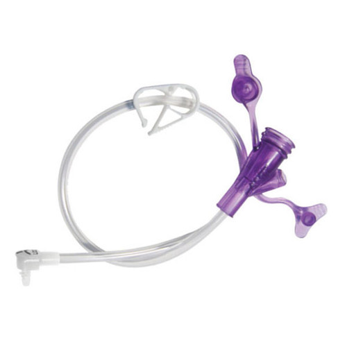 Applied Medical Tech 6-2422-ISOSAF - 24" Right Angle Purple Dual ENFit Y-Port Feeding Set (6-2422-ISOSAF)