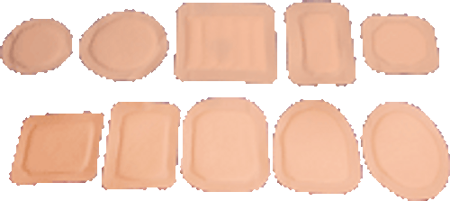 Austin Medical 838234000912 - Ampatch Style G-2 with 1 1/2" Round Center Hole