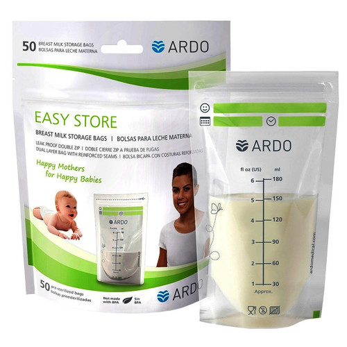 Ardo Medical 63.00.329 - Easy Store Breast Milk Storage Bags, Bulk
