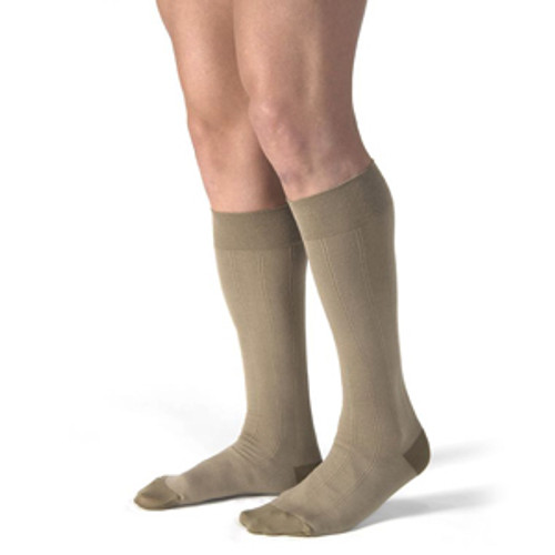 BSN 113145 - Jobst for Men Casual 30-40 Knee High Closed Toe Extra Large - Full Calf Khaki