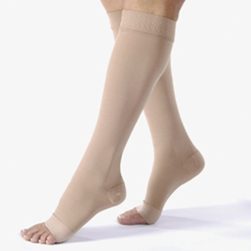 BSN 114804 - Relief Knee-High Moderate Compression Stockings Large Full Calf, Beige