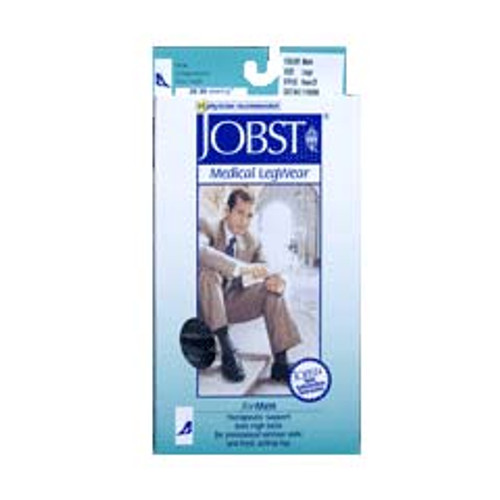 BSN 115294 - Jobst For Men,20-30mm,Clsd Toe,Black,Large,Pair