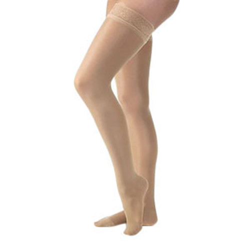 BSN 119573 - Ultrasheer Thigh High With Silicone Band, 30-40mmHg, Closed Toe, Medium, Anthracite