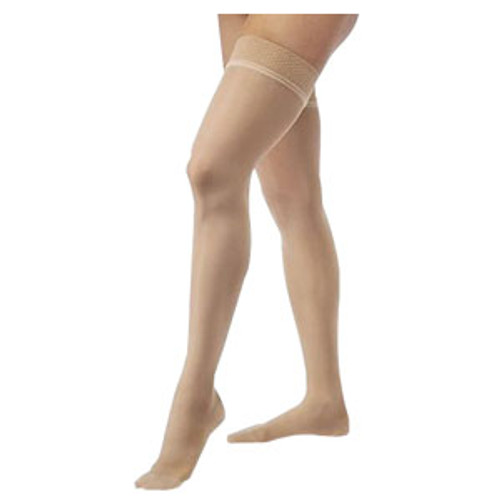 BSN 119642 - Ultrasheer Thigh-High with Silicone Band, 15-20, Closed, Petite, Large, Natural