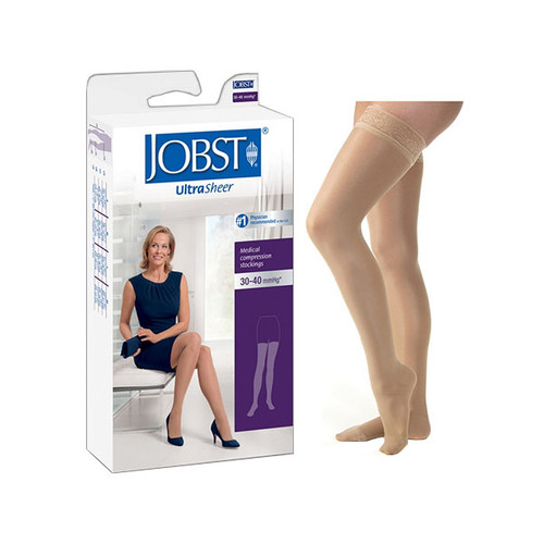 BSN 119665 - Ultrasheer 30-40 Petite Thigh-High,Med,Bge,C/Toe