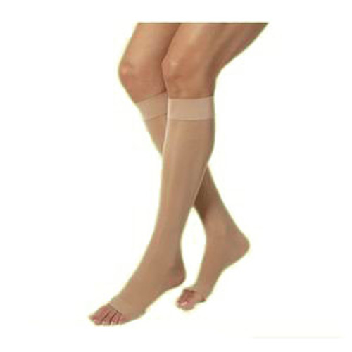 BSN 119790 - UltraSheer Knee-High Stockings, 20-30 mmHg, Petite, Large, Open Toe, Natural