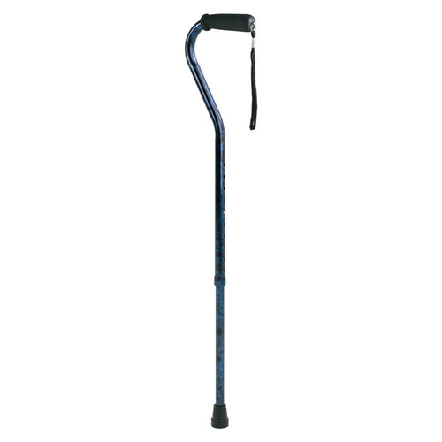 Carex Health FGA51500 BLUE - Designer Offset Cane, Blue