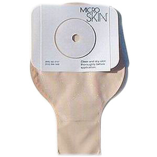 Cymed 78432V - 1-1/4" Opaque One-Piece Drain Pouch w/Microderm Plus Washer, Press-N-Seal Closure