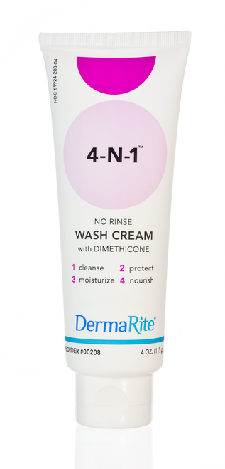 Dermarite 208 - 4-1 Wash Cream No Rinse Skin Protectant Wash Cream, 4 oz