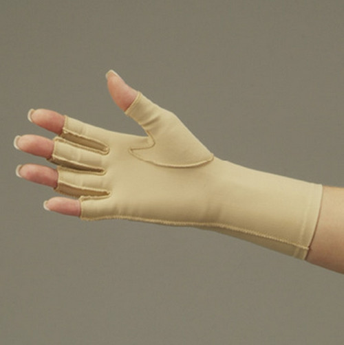 Deroyal 902SL - DeRoyal Edema Glove, 3/4" Finger Over Wrist, Left, Champagne, Small