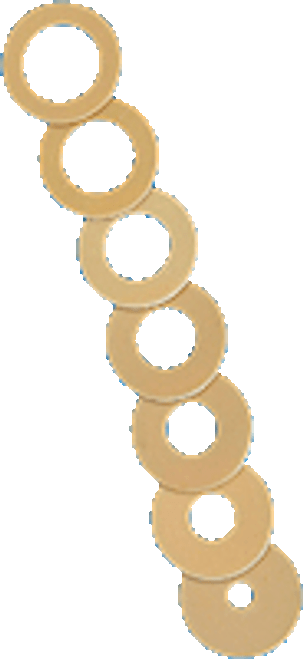 Cymed 78938 - Microderm Plus Washer, Pre-Cut For 1 1/2" Stoma,30