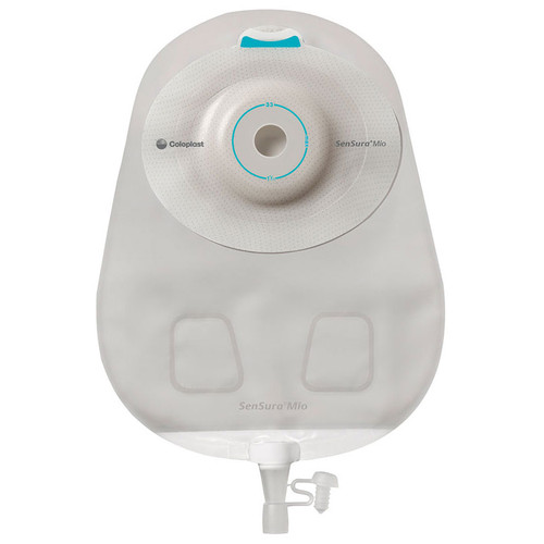 Coloplast 16827 - Urostomy Pouch SenSura® Mio Convex One-Piece System 10-1/2 Inch Length, Maxi 1-1/4 Inch Stoma Drainable Convex Light, Pre-Cut