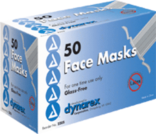 Dynarex 2205 - Procedure Pleated Face Mask with Ties