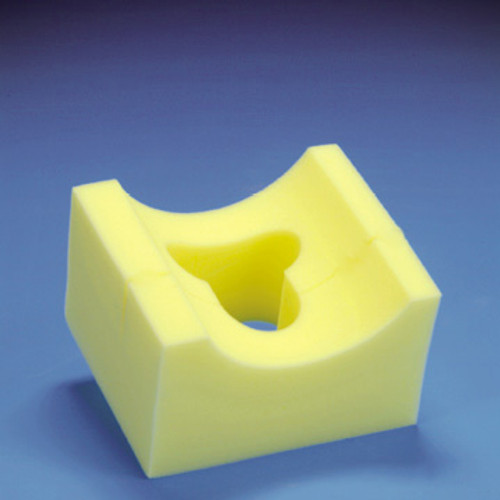 Deroyal M60-023 - Head Cradle without Trach Slit, 9" x 8" x 4", Yellow