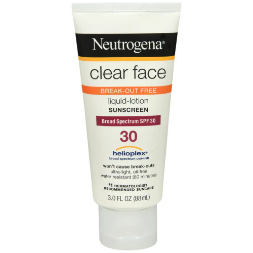 J&J 11087 - Neutrogena Clear Face Liquid Lotion SPF 30 3 oz