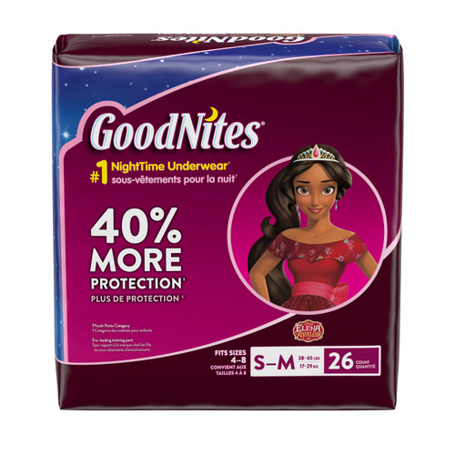 Kimberly Clark 30714 - Goodnites Youth Pants for Girls Large/X-Large, Mega Pack