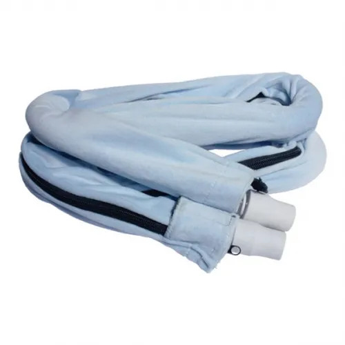 Sunset Healthcare CAP2001 - Comfort CPAP Tubing Cover with Zipper, Velour, Light Blue