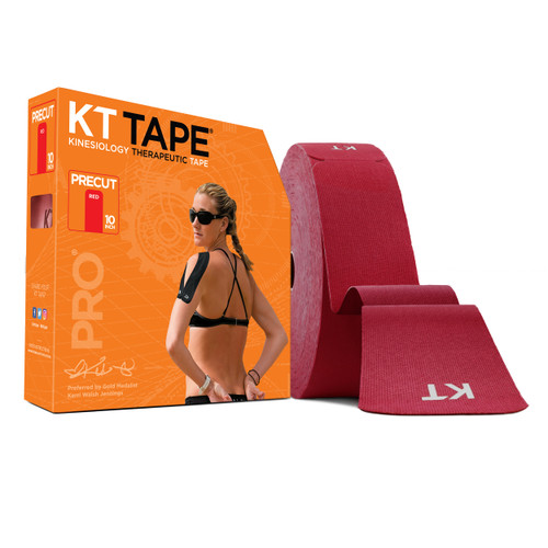 KT Health 85114400563-1 - KT Tape Pro Synthetic Jumbo Precut, Red