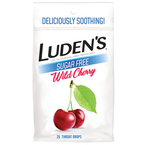 Medtech 814832016897 - Luden's Wild Cherry Sugar Free Throat Drops, 25 ct.