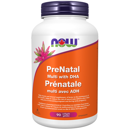 Now Health Group 3811 - NOW Foods Pre-Natal Multivitamin with DHA Softgels, 180 ct