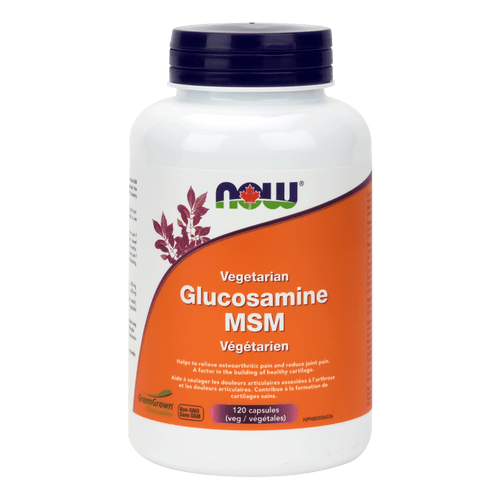 Now Health Group 3130 - NOW Foods Vegetarian Glucosamine & MSM 500/500 V-Caps, 120 ct