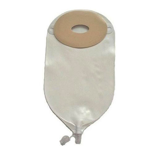 Nu Hope 46-8834-FV-DC - Nu-Flex Oval "A" Deep Convex Urine Pouch Cut-To-Fit With Barrier and Flutter Valve