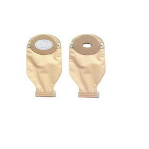 Nu Hope 7254-DC - 1-Piece Post-Op Adult Drainable Pouch Cut-to-Fit Deep Convex 1-3/16" x 2-1/4" Oval