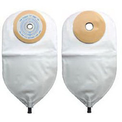 Nu Hope 8644-C - 1-Piece Post-Op Adult Urinary Pouch Cut-to-Fit Convex 1-1/8" x 2" Oval