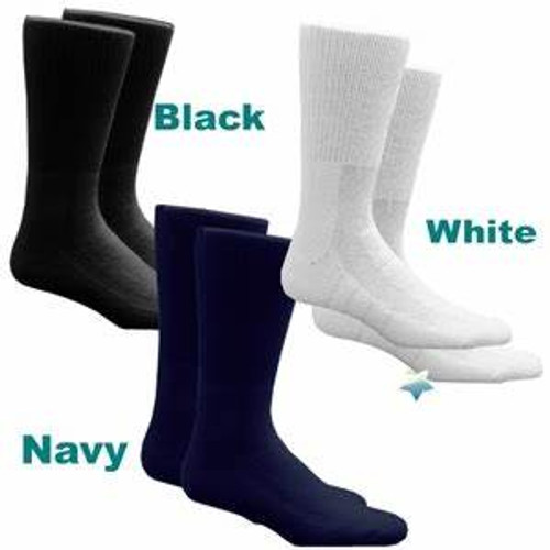 Salk 3755-101/D-1PK - HealthDri Acrylic Diabetic Sock Size 10 - 13, Navy