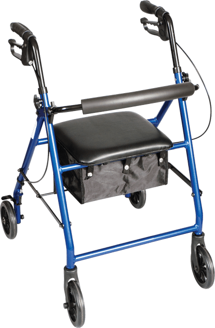 Carex Health FGA33577 000 - Classics Rolling Walker, Metallic Blue