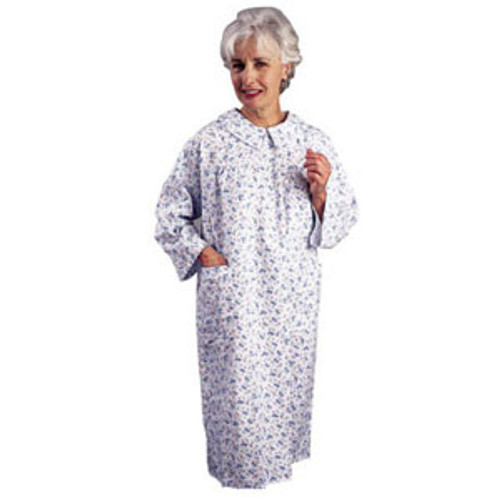 Salk 530SMMED - Flannelette Patient Gown, Small/Medium