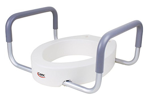 Carex Health B316-00 - Toilet Seat Elevator with Handles (B316-00)