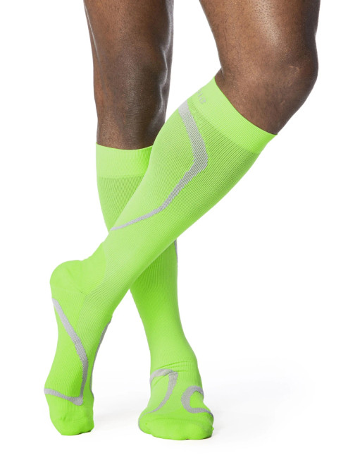 Sigvaris 412CML54 - 412C Motion High Tech Calf, 20-30mmHg, Unisex, Size ML, Lime