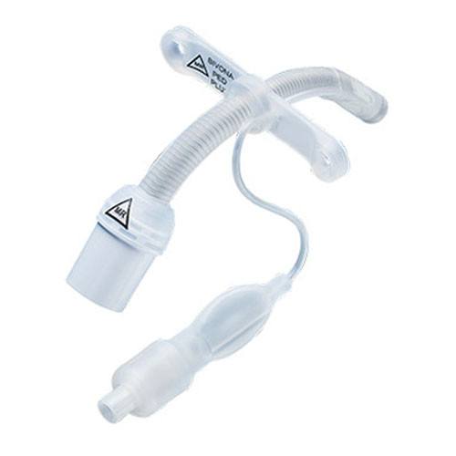 Smiths Medical 67NFPS40 - Bivona FlexTend TTS Neonatal Straight Neck Flange Tracheostomy Tube, Size 4.0