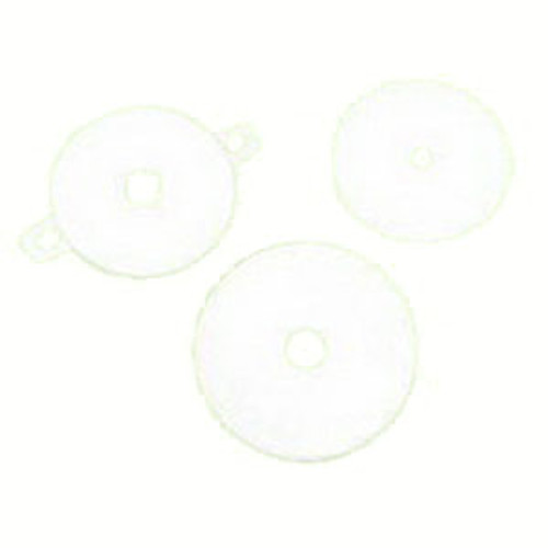 Torbot 2456-10 - 3" Round Hypalon Soft White Face Plate, Flat, 1-1/4"