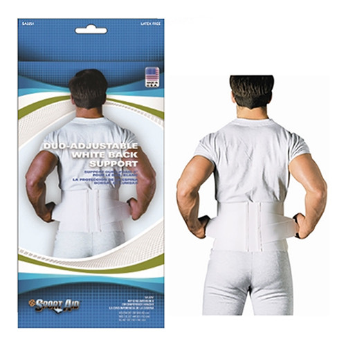 Sportaid Durofoam Back Belt, White, Medium/Large