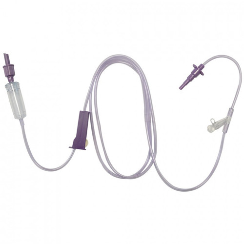 Vesco Medical VED-028 - ENPlus Safety Spike Connector Gravity Feed Transition Set with ENFit Connector