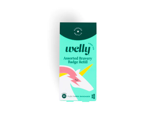 Welly WLY1051 - Welly Health Kids Rainbow Assorted Refill Pack, 24 ct