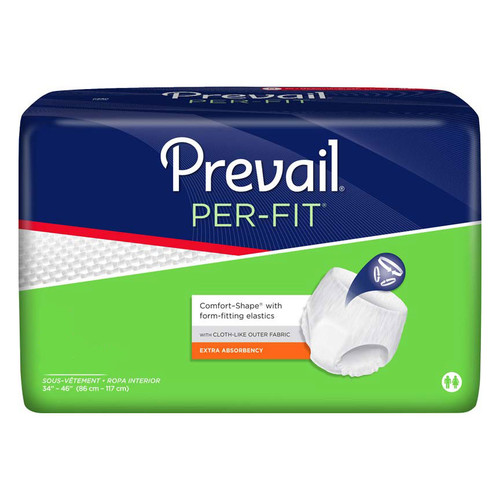 First Quality PF-513 - Unisex Adult Absorbent Underwear Prevail® Per-Fit® Pull On with Tear Away Seams Large Disposable Heavy Absorbency